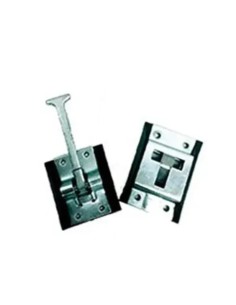 Juego retenedor puerta T cincado macho y hembra